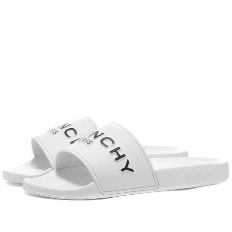 designer slides givenchy|Givenchy slides white and black.